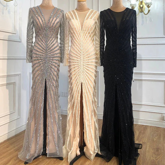 silver evening gown floral embellishments, formal evening dress intricate beading, powder baby grey trumpet bottom, glitter sparkling diamonds, straight across neckline, mermaid, train, old-money classy elegant dubai style, saudi arabic, sleeveless, saint laurent prom, wedding guest, bridesmaid, mother of the bride, christmas, luxury, celebrity, expensive cheap, vintage, real photos, high-end, choose one, viral, where to buy, now, shop, red carpet, long sleeves silk shein cocochanel stripes Cocktail prada