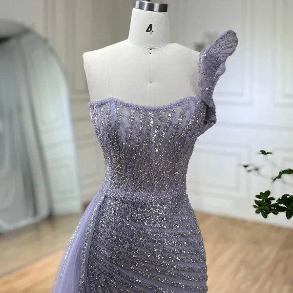 purple evening gown floral embellishments, formal evening dress intricate beading, powder baby purple trumpet bottom, glitter sparkling diamonds, straight across neckline, mermaid, train, old-money classy elegant dubai style, saudi arabic, frill puff, saint laurent prom, wedding guest, bridesmaid, mother of the bride, christmas, luxury, celebrity, expensive cheap, vintage, real photos, high-end, choose one, viral, where to buy, now, shop, red carpet, long sleeves silk shein cocochanel stripes Cocktail prada