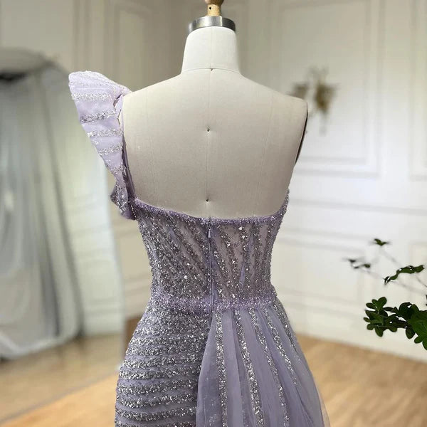 purple evening gown floral embellishments, formal evening dress intricate beading, powder baby purple trumpet bottom, glitter sparkling diamonds, straight across neckline, mermaid, train, old-money classy elegant dubai style, saudi arabic, frill puff, saint laurent prom, wedding guest, bridesmaid, mother of the bride, christmas, luxury, celebrity, expensive cheap, vintage, real photos, high-end, choose one, viral, where to buy, now, shop, red carpet, long sleeves silk shein cocochanel stripes Cocktail prada